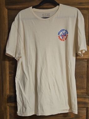 Cream 'Island Vibes Puerto Rico' Short-Sleeve Tee
